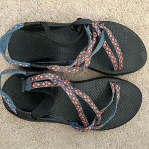 Chaco Women's Black and Multicolor Sandals